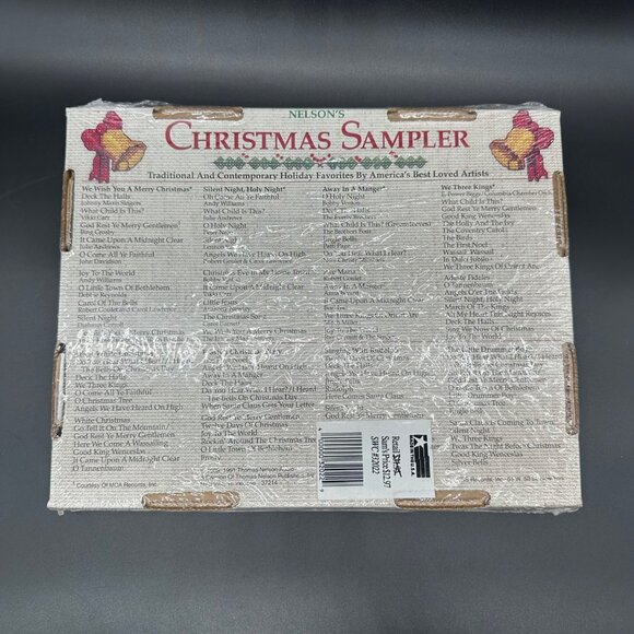 Vintage Christmas Cassette Tapes Nelsons Sampler 1991 Set of 8 Classic Songs - Picture 3 of 10